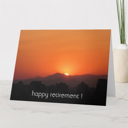 黄金の夕日 カード (正面)