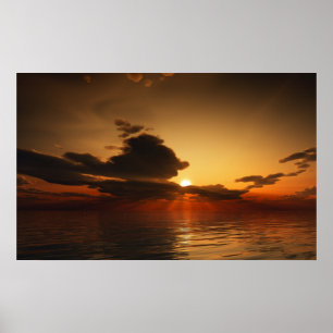 黄金の夕日 ポスター