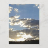 黄金の夕焼け雲 ポストカード (正面)