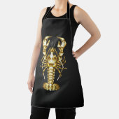黄金の多角形のロブスタークロウフィッシュの黒 エプロン (インサイチュ)