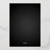 黄金の多角形のロブスタークロウフィッシュの黒 箔シーズンカード (裏面)