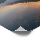 黄金の夜明けの反射 ポスター (角)