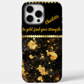 黄金の大理石のパターンの宇宙宇宙 Case-Mate iPhoneケース (裏面)