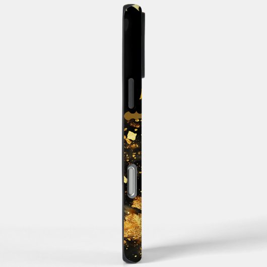 黄金の大理石のパターンの宇宙宇宙 Case-Mate iPhoneケース (裏面 / 右)