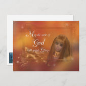 黄金の天使 – 神のスマイル...ハガキ ポストカード (正面/裏面)