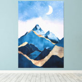 黄金の天頂の水色 キャンバスプリント (インサイチュ (ウッドフロア))