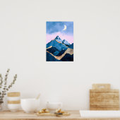 黄金の天頂の水色 ポスター (キッチン)