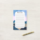 黄金の天頂の水色 ポストイット (デスク上)