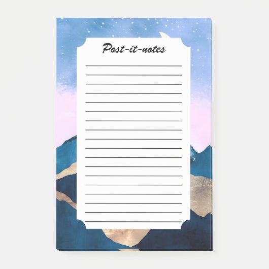 黄金の天頂の水色 ポストイット (正面)