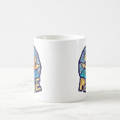 黄金の太陽が昇る～元気なメッセージ コーヒーマグカップ (中央)