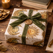 黄金の太陽と月 ラッピングペーパー