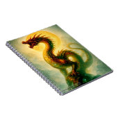 黄金の太陽の蛇竜 ファンタジーアート ノートブック (右側)