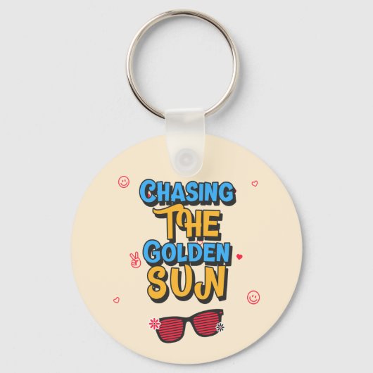 黄金の太陽を追う キーホルダー (正面)