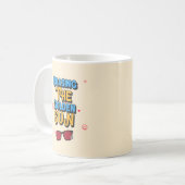 黄金の太陽を追う コーヒーマグカップ (正面左)