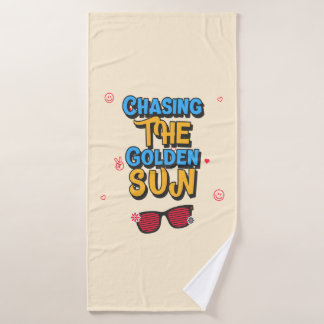 黄金の太陽を追う バスタオル