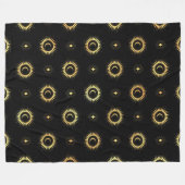 黄金の太陽 フリースブランケット (正面(横))