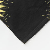 黄金の太陽 フリースブランケット (角)