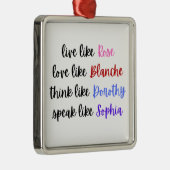 『黄金の女の子の人生の知恵』 メタルオーナメント (右)