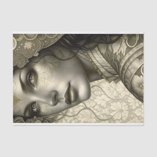 黄金の女神の芸術のデコページ 薄葉紙 (正面)