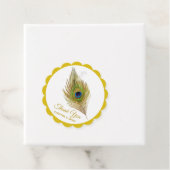 黄金の孔雀の羽ありがとう フェイバータグ (インサイチュ)