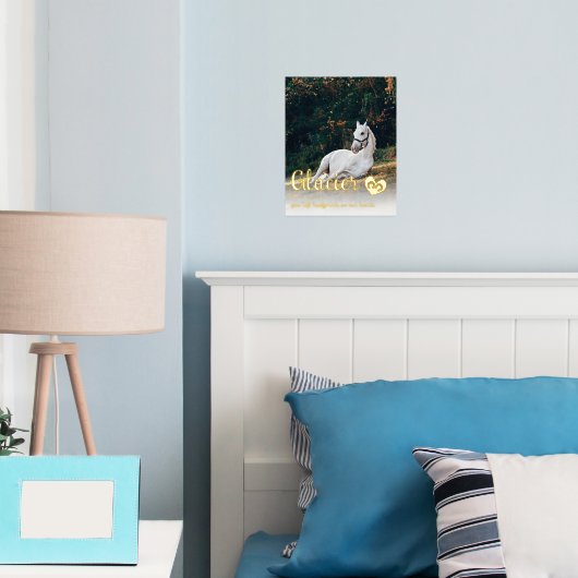 黄金の宝石碑の我々のハート馬の記念碑 箔ポスター (インサイチュ (寝室))