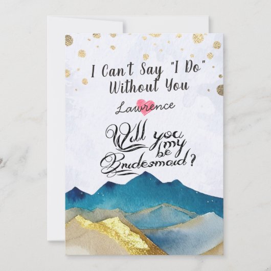 黄金の山なら私の花嫁結婚の 招待状 (正面)