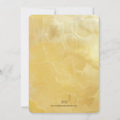 黄金の山の風景のカップル – 結婚s 招待状 (裏面)