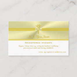 黄金の幹部を輝く有する登録助産師 エンクロージャーカード