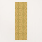 黄金の幾何学的抽象芸術アートパターン ヨガマット (正面)