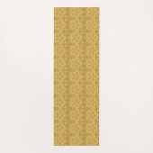 黄金の幾何学的抽象芸術アートパターン ヨガマット (裏面)