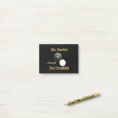 黄金の弓美しい芝生のボウルデザイン ポストイット (デスク上)