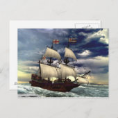 黄金の後ろ。 ポストカード (正面/裏面)