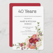 『黄金の思い出祝40年の愛』 招待状 (正面/裏面)