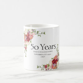 『黄金の思い出祝』（50年の愛） コーヒーマグカップ