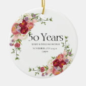 『黄金の思い出祝』（50年の愛） セラミックオーナメント (正面)