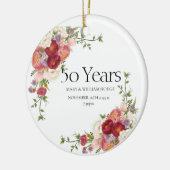 『黄金の思い出祝』（50年の愛） セラミックオーナメント (左)