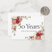 『黄金の思い出祝』（50年の愛） ノートカード (正面/裏面インサイチュ)