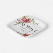 『黄金の思い出祝』（50年の愛） ペーパープレート (傾斜あり)