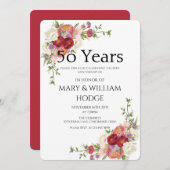 『黄金の思い出祝』(50年の愛) 招待状 (正面/裏面)