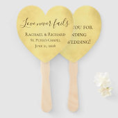 黄金の愛は決して失敗し結婚ない ハンドファン (正面&裏面)