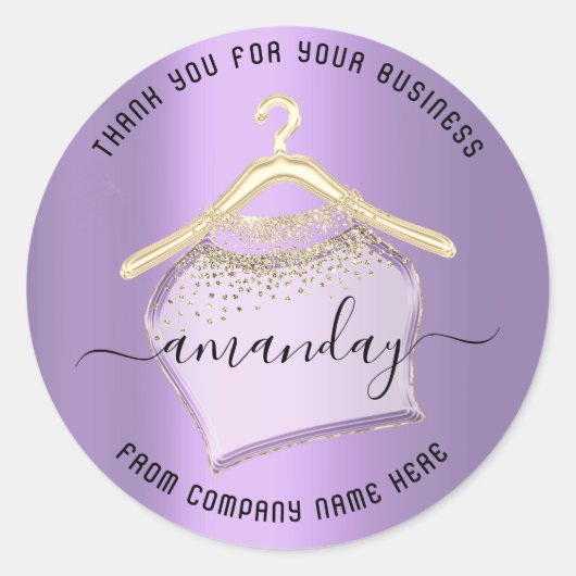 黄金の感謝：エレガンスつるのステッカー ラウンドシール (正面)