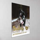 黄金の手のプリント私たちのハートドッグメモリアル 箔ポスター (レイダウン)