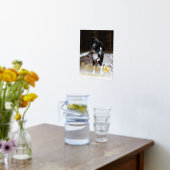 黄金の手のプリント私たちのハートドッグメモリアル 箔ポスター (レイダウン (キッチン))