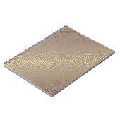 黄金の抽象芸術、エレガントヴィンテージ背景。 ノートブック (左側)