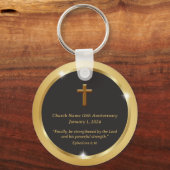 黄金の教会の記念式典　記念品　聖書の一節 キーホルダー (正面)