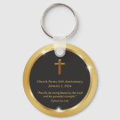 黄金の教会の記念式典　記念品　聖書の一節 キーホルダー (裏面)