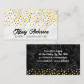 黄金の斑点 |大理石 名刺 (正面/裏面)