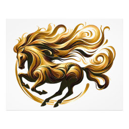 黄金の旋風 – 王馬の動き フォトプリント           