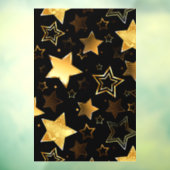 黄金の星とシームレスなパターン ウィンドウサイン (シート3)