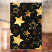 黄金の星とシームレスなパターン ウィンドウサイン (シート2)